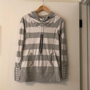 Lululemon striped hooded pullover size 6